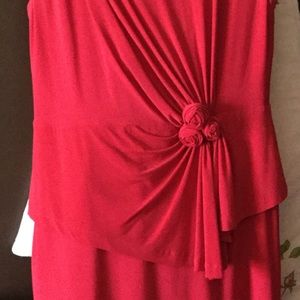 Red cocktail dress